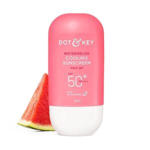 Dot & Key Watermelon Cooling Sunscreen, In-Vivo Tested SPF 50+ PA++++, With New-Age UV Filters, Instantly Cools skin, Controls Excess Oil, Broad Spectrum Protection, No White Cast, No